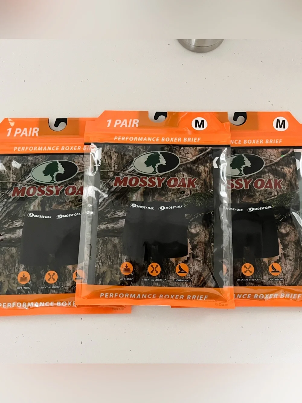 NWT Mossy Oak Performance Boxer Briefs Men’s Medium Camo 3 Pair Bundle